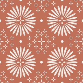 boho sun fabric - bohemian fabric, mudcloth fabric, gender neutral fabric, baby bedding fabric - clay