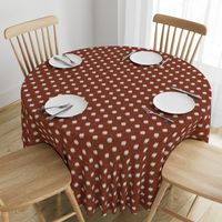 ikat polka dots -  rust  - LAD20