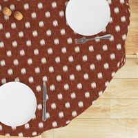 ikat polka dots -  rust  - LAD20