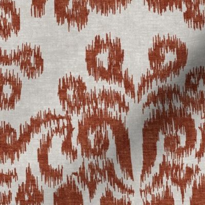 ikat - rust on stone - LAD20