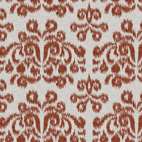 ikat - rust on stone - LAD20