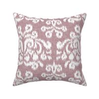 ikat  -  white on mauve - LAD20