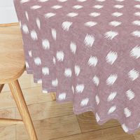 ikat polka dots -  mauve - LAD20