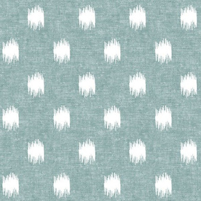 ikat polka dots -  dusty blue - LAD20