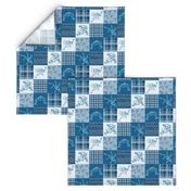 Wreslting Blue Cheater Quilt 