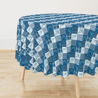 Wreslting Blue Cheater Quilt 