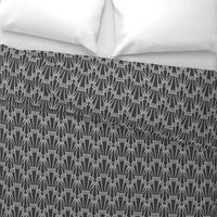 Grey Art Deco Scallop - Large