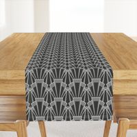 Grey Art Deco Scallop - Large