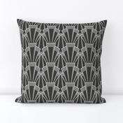 Grey Art Deco Scallop - Large