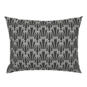 Grey Art Deco Scallop - Large