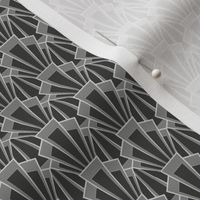 Grey Art Deco Scallop - Small