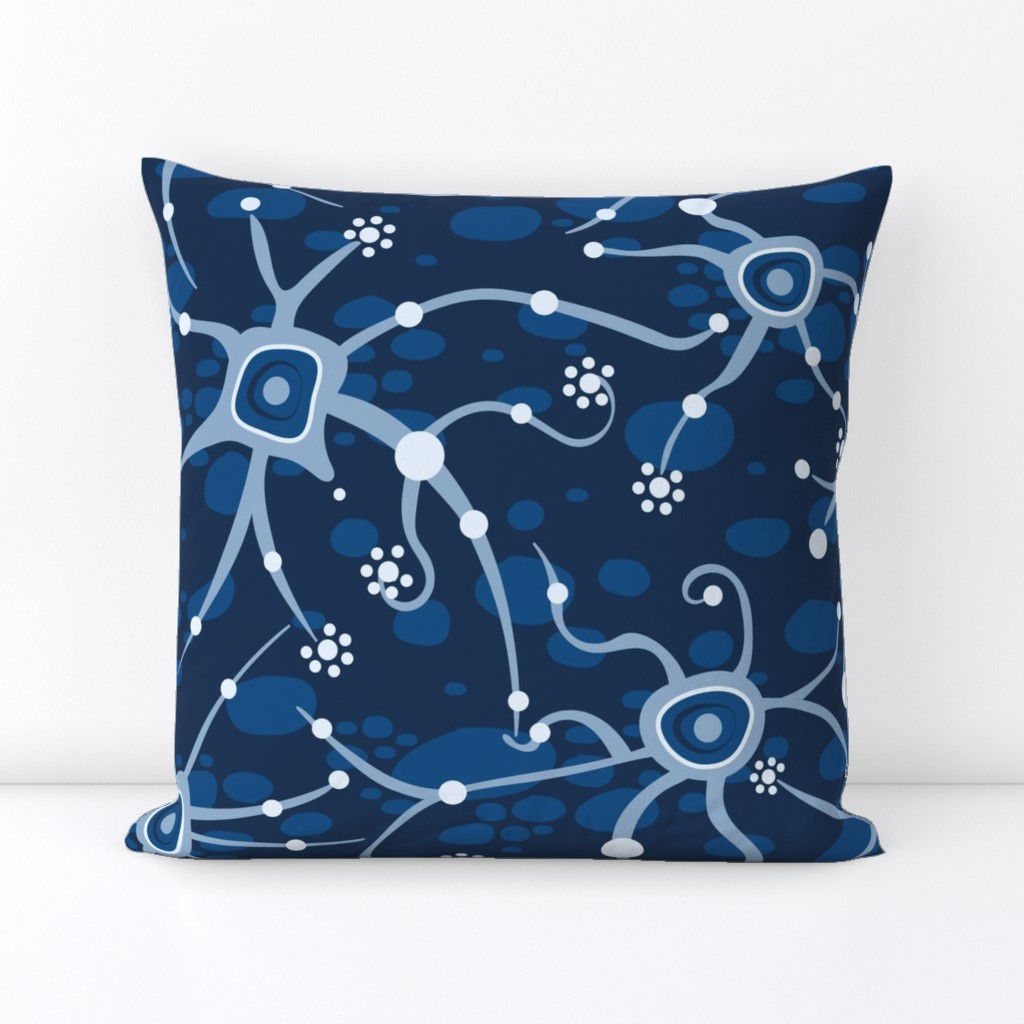 neural network blue | large 