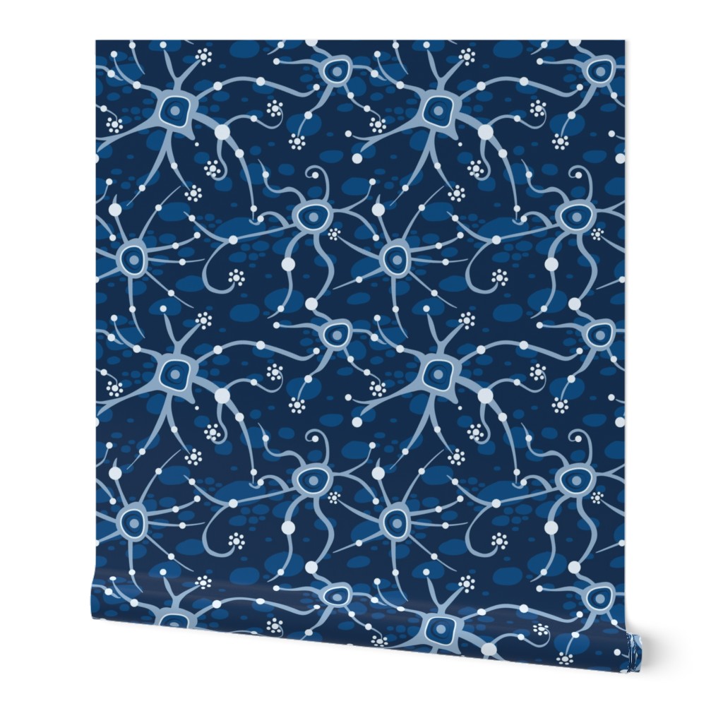 neural network blue | large 