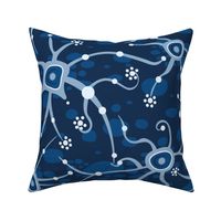 neural network blue | large 