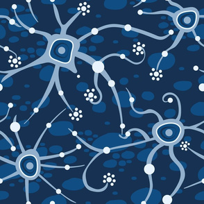 neural network blue - large scale