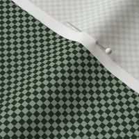 JP17 - Tiny - Checkerboard of Eighth Inch Squares in Two Tones of Sage Green