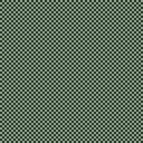 JP17 - Tiny - Checkerboard of Eighth Inch Squares in Two Tones of Sage Green