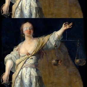 lady justice Iustitia blindfolded moral values baroque portrait swords balance scales fairness goddess supreme court lady justice law symbolic Victorian representation personification balance fairness  impartiality roman greek origins 17th century 18th ce