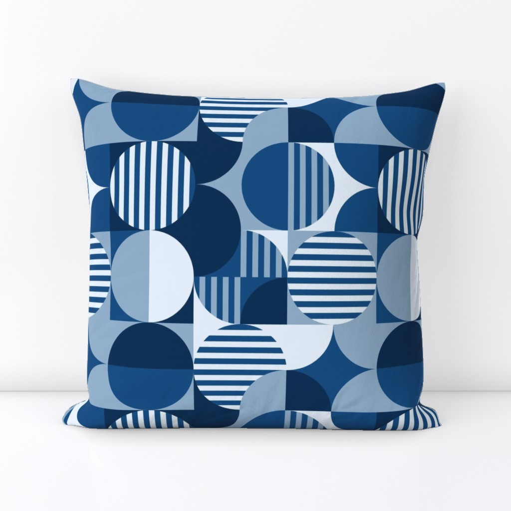 Geometric classic blue challenge