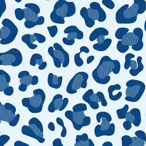 Leopard Print - Classic Blue - Light