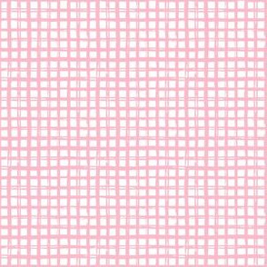 6" Pink Grid Pattern