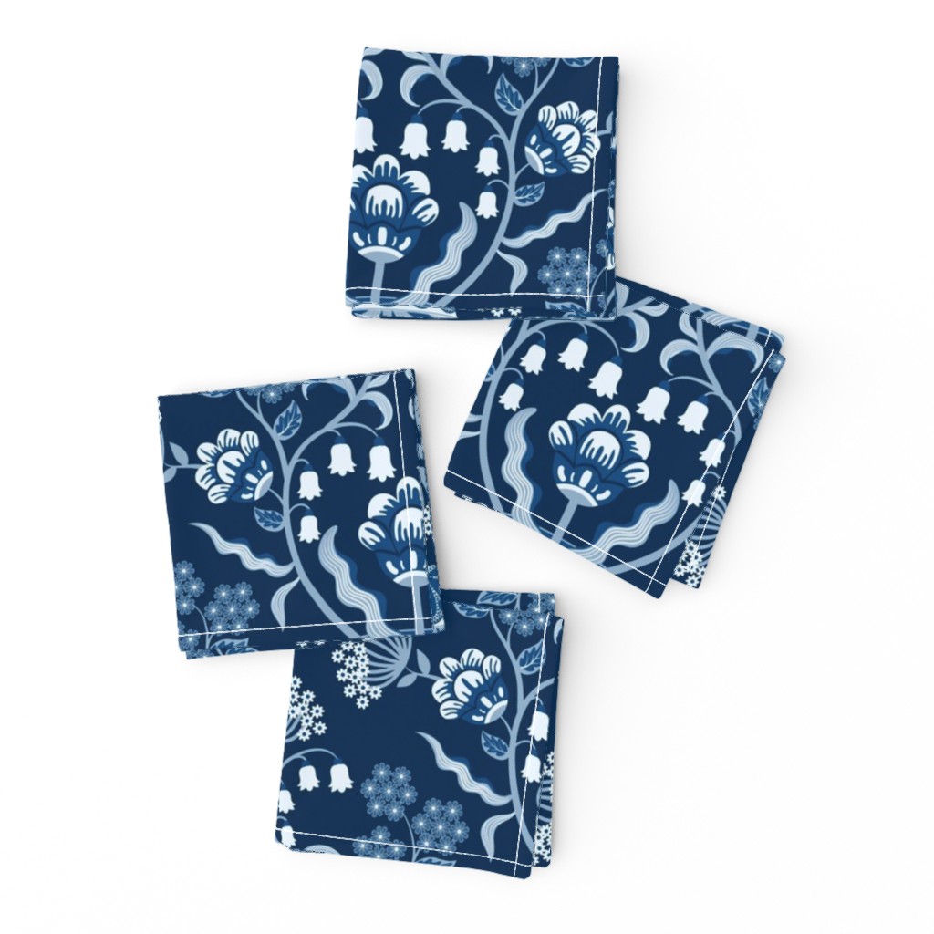 GRACEFUL CLASSIC BLUE  DAMASK