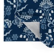 GRACEFUL CLASSIC BLUE  DAMASK