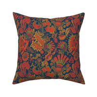 indian block print (Blue red)0225