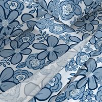 LCP Blue toned Floral, XL