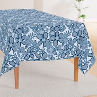 LCP Blue toned Floral, XL