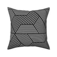 cadence triangles - geometric - black and white - LAD20