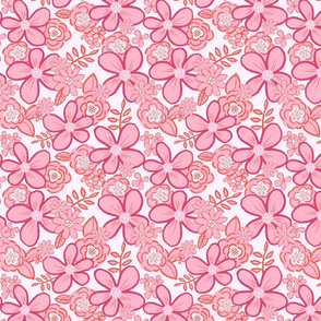 Pink Tones Floral, medium