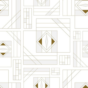 Line drawing seamless pattern brown and grey