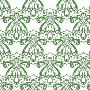 Green Line Damask