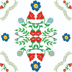 Flowers Mexican Inspired tile large file RGB