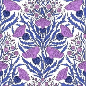 MEDIUM SCALE thistle - pink and purple | flowering weed