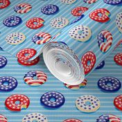 (1" scale) Stars and Stripes - Flag Donuts - Blue Stripes LAD19C20BS