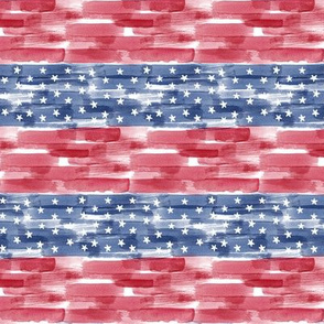 (small scale) Stars and Stripes - american flag - watercolor (90) - LAD20