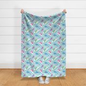 Colorful Arctic Narwhal Pattern 