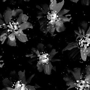 Silver florals on black p257