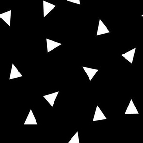Random Triangle Pattern | White on Black