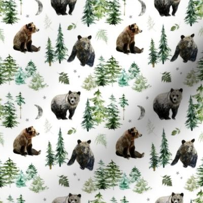 Small / Woodland Bears and Forest Trees