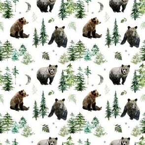 Small / Woodland Bears and Forest Trees