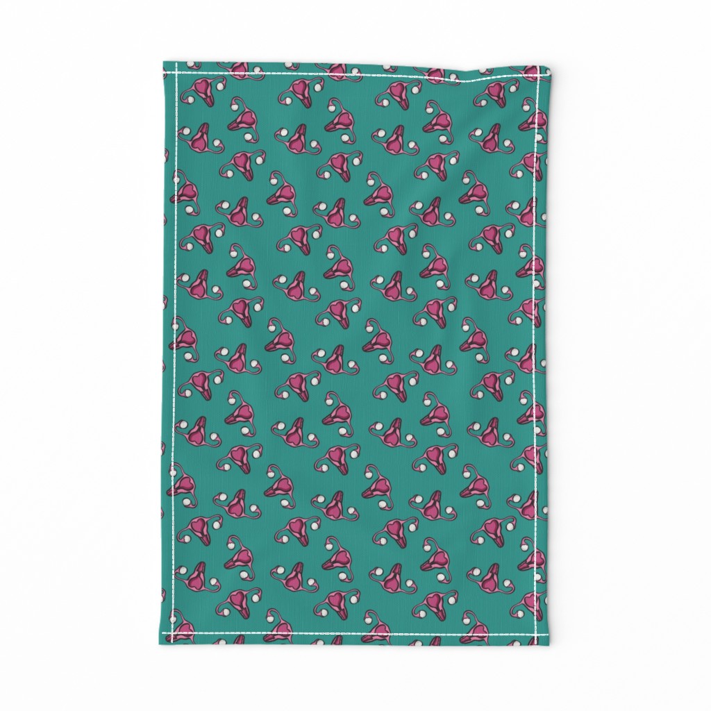 Uterus on Teal