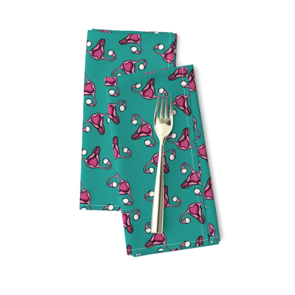 Uterus on Teal