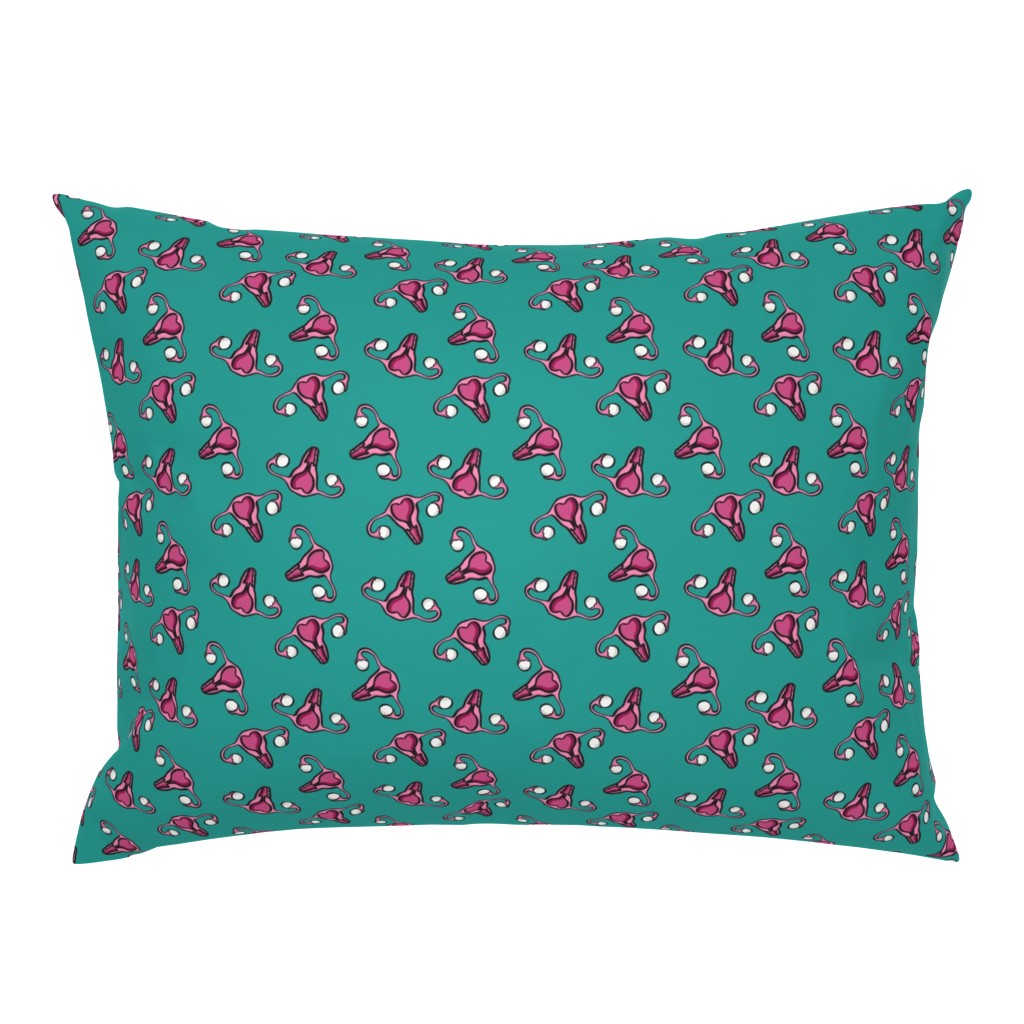 Uterus on Teal