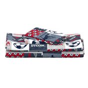 Eat. Sleep. Soccer. - mens/ boys soccer wholecloth in red white and blue - USA - patchwork sports (90)  - LAD20