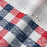 red white and blue plaid - check - LAD20