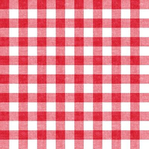 red and white plaid - check - LAD20