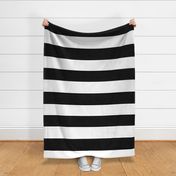 Giant Stripe Black and White Horizontal